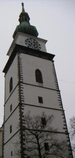 V kostela sv. Martina! Tam jsme byli a koukali dol!